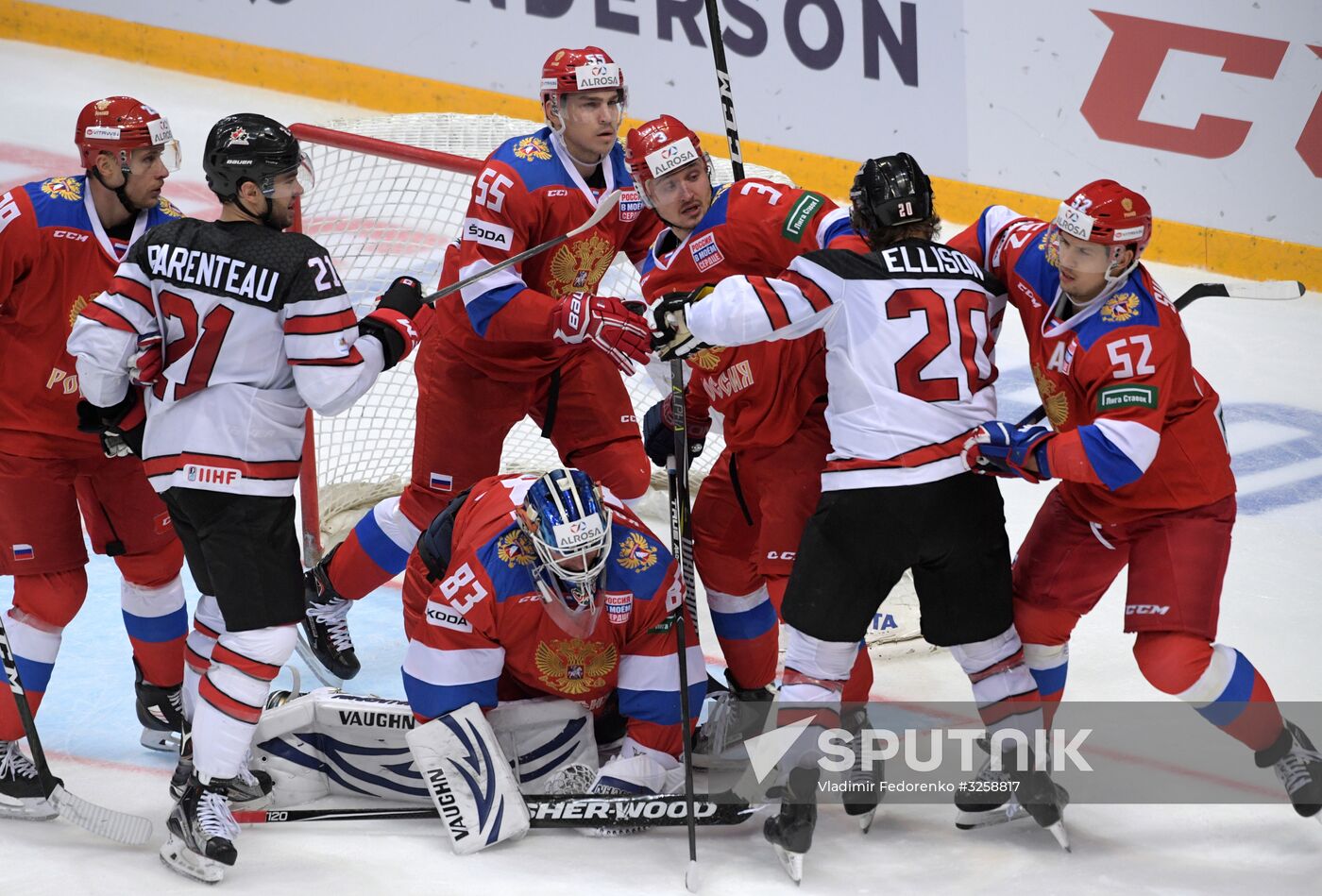 Ice hockey. Channel One Cup. Russia vs. Canada