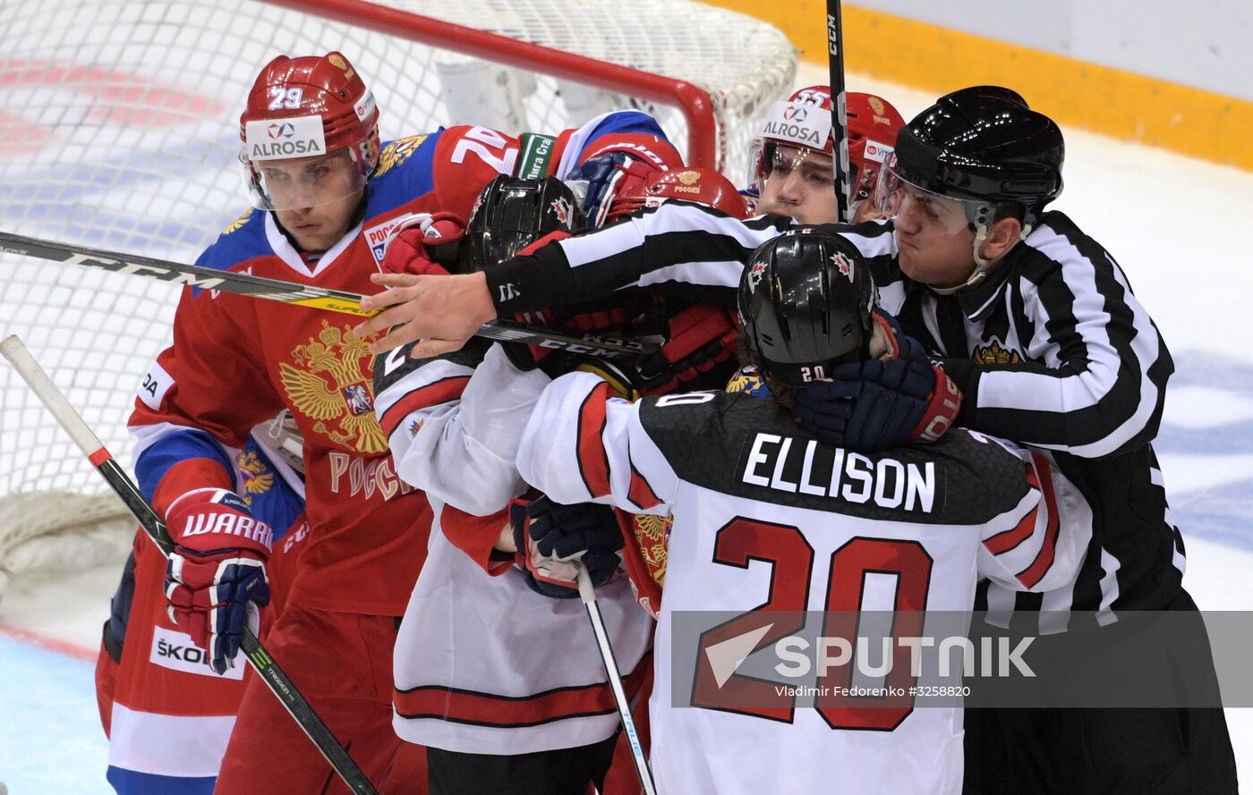 Ice hockey. Channel One Cup. Russia vs. Canada