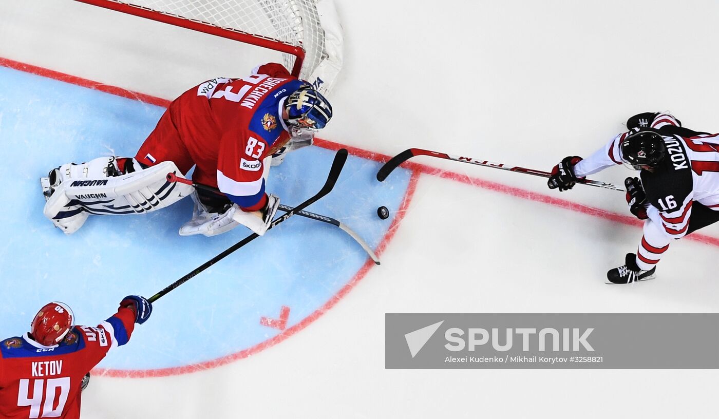 Ice hockey. Channel One Cup. Russia vs. Canada