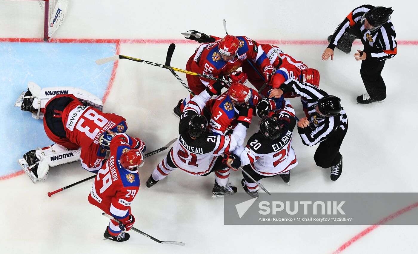 Ice hockey. Channel One Cup. Russia vs. Canada
