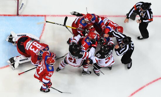 Ice hockey. Channel One Cup. Russia vs. Canada
