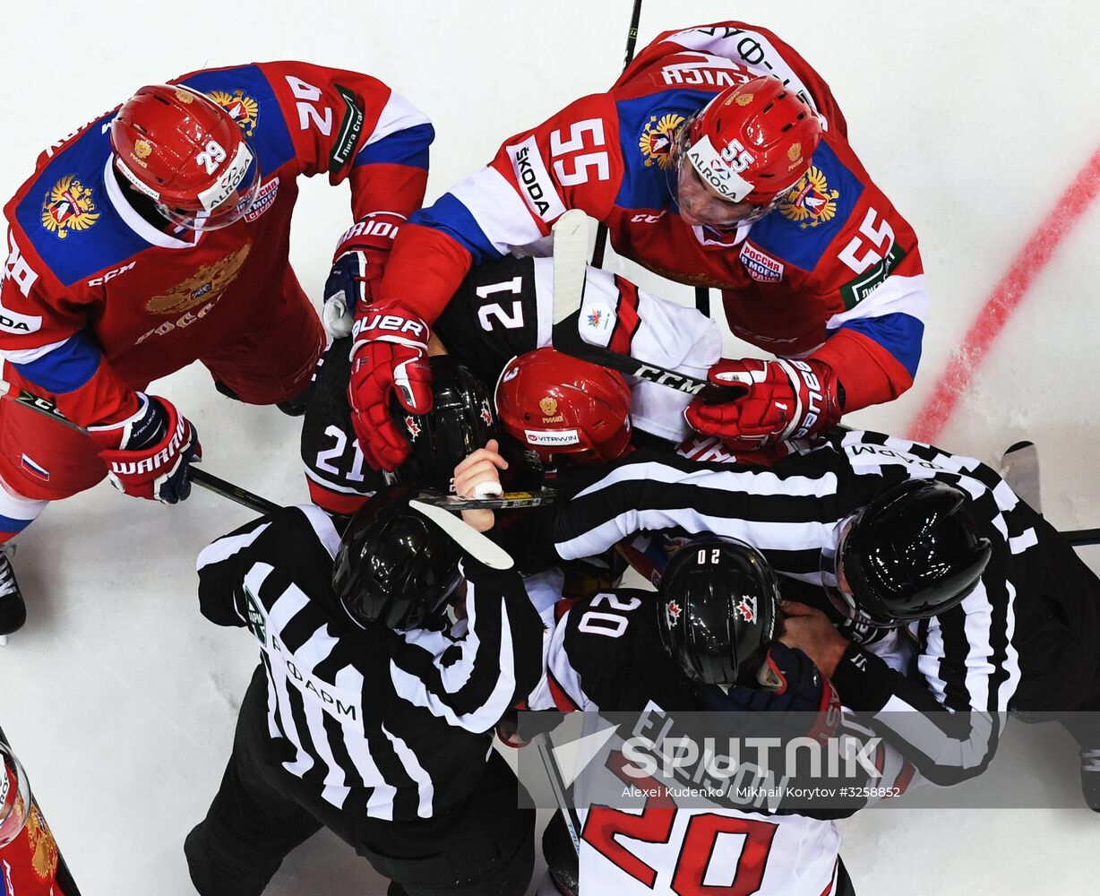 Ice hockey. Channel One Cup. Russia vs. Canada