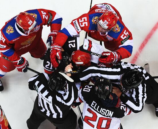Ice hockey. Channel One Cup. Russia vs. Canada