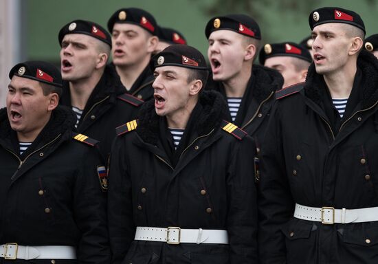 Fiftieth anniversary of the Black Sea Fleet's detached marine brigade