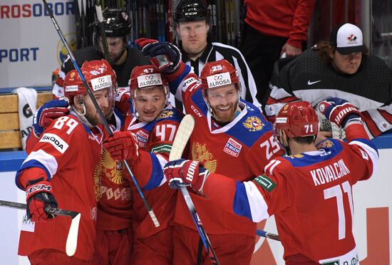 Ice hockey. Channel One Cup. Russia vs. Canada