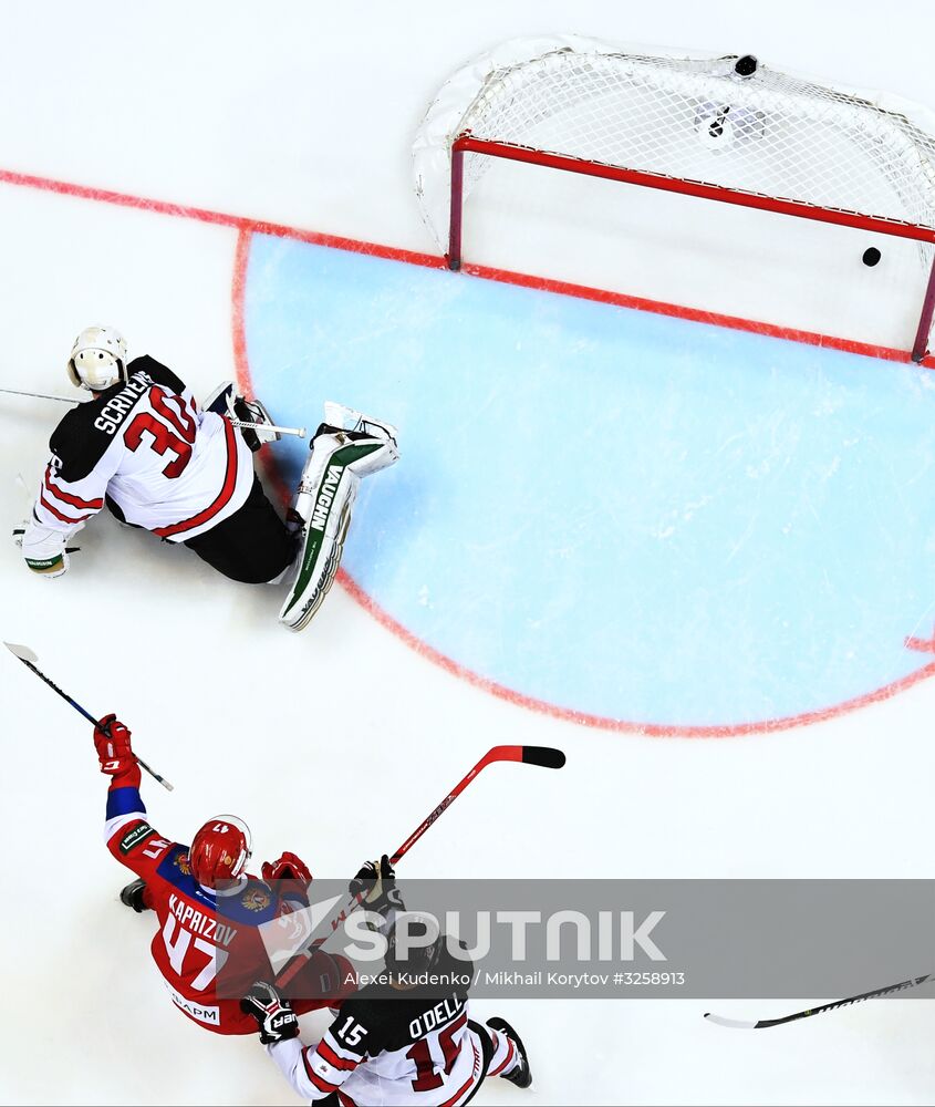 Ice hockey. Channel One Cup. Russia vs. Canada