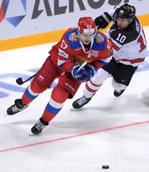 Ice hockey. Channel One Cup. Russia vs. Canada