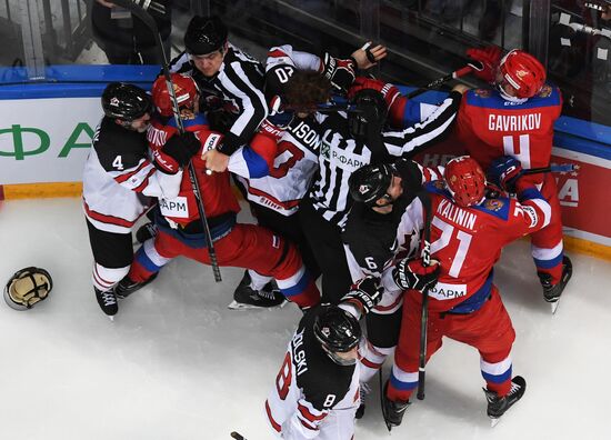 Ice hockey. Channel One Cup. Russia vs. Canada