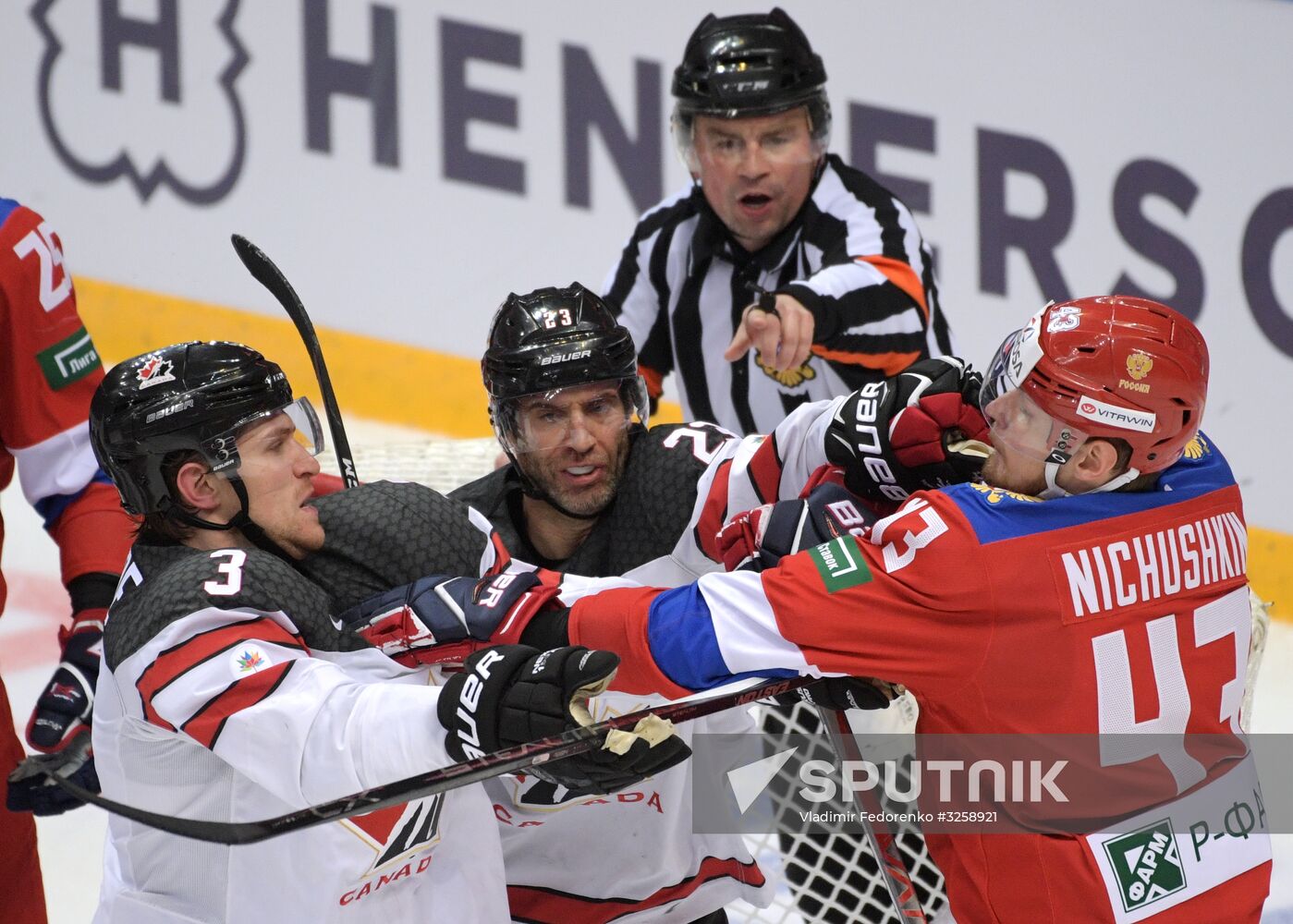 Ice hockey. Channel One Cup. Russia vs. Canada