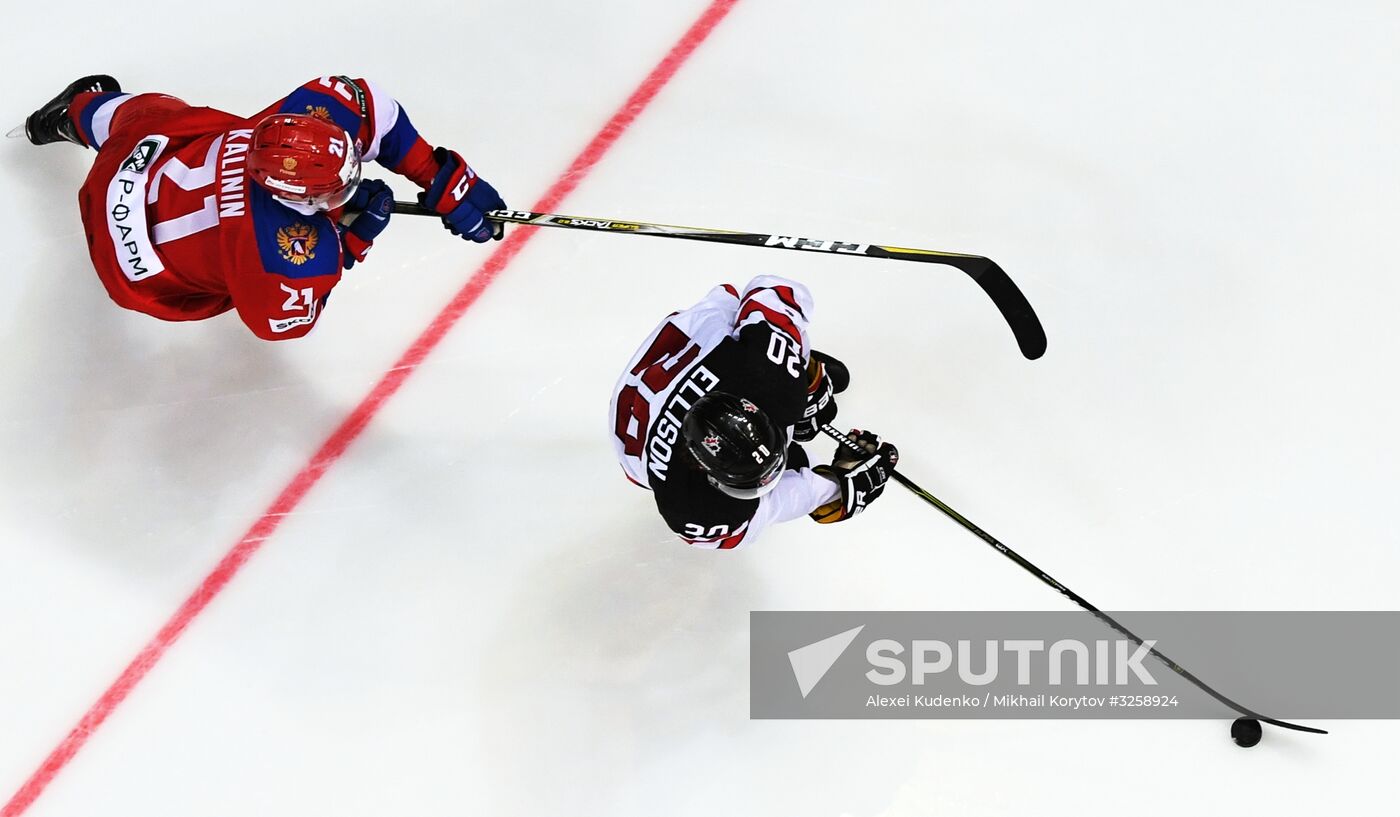 Ice hockey. Channel One Cup. Russia vs. Canada