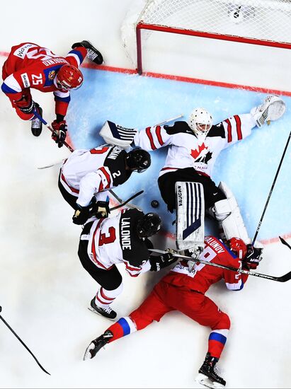 Ice hockey. Channel One Cup. Russia vs. Canada