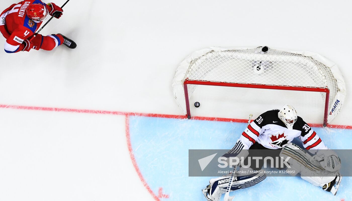 Ice hockey. Channel One Cup. Russia vs. Canada