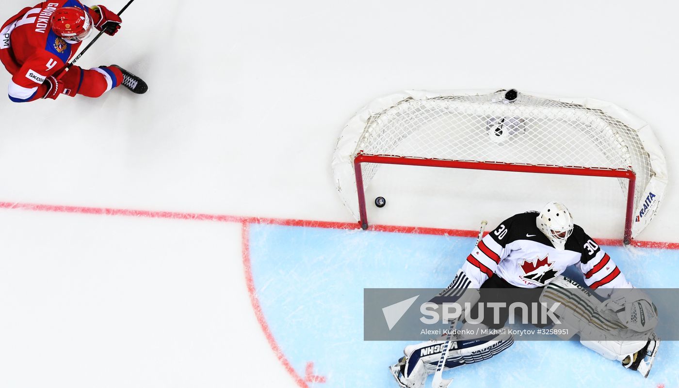 Ice hockey. Channel One Cup. Russia vs. Canada