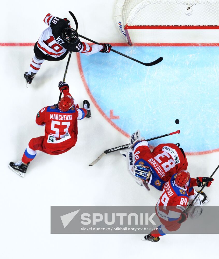 Ice hockey. Channel One Cup. Russia vs. Canada