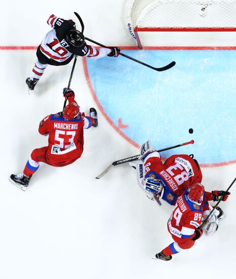 Ice hockey. Channel One Cup. Russia vs. Canada