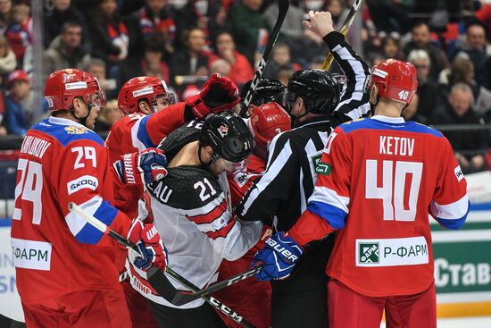 Ice hockey. Channel One Cup. Russia vs. Canada