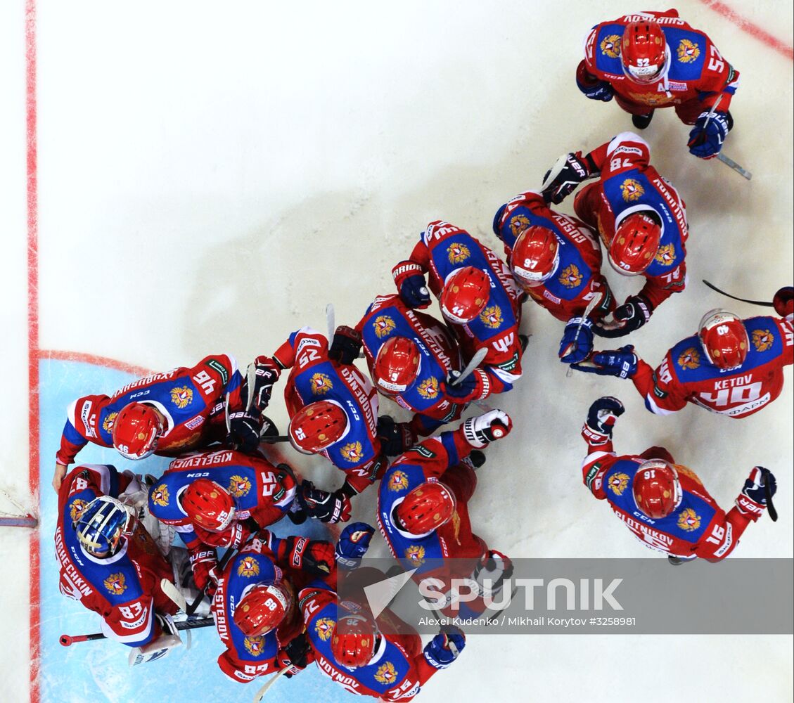 Ice hockey. Channel One Cup. Russia vs. Canada