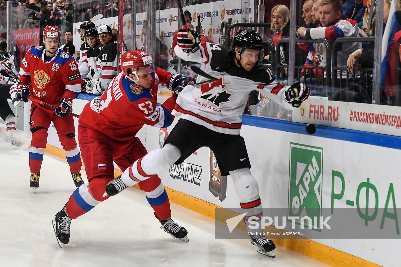 Ice hockey. Channel One Cup. Russia vs. Canada