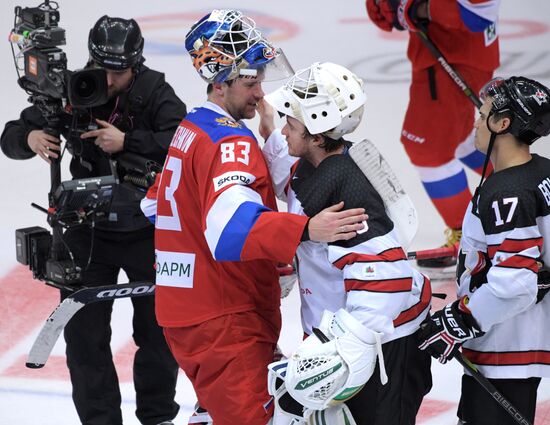 Ice hockey. Channel One Cup. Russia vs. Canada