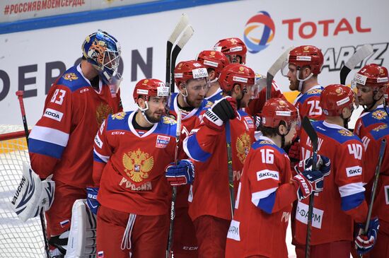 Ice hockey. Channel One Cup. Russia vs. Canada