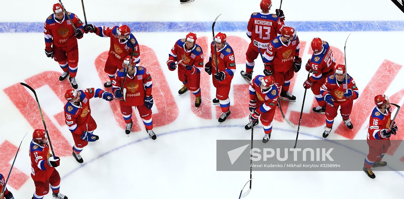 Ice hockey. Channel One Cup. Russia vs. Canada