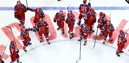 Ice hockey. Channel One Cup. Russia vs. Canada