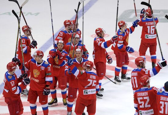 Ice hockey. Channel One Cup. Russia vs. Canada
