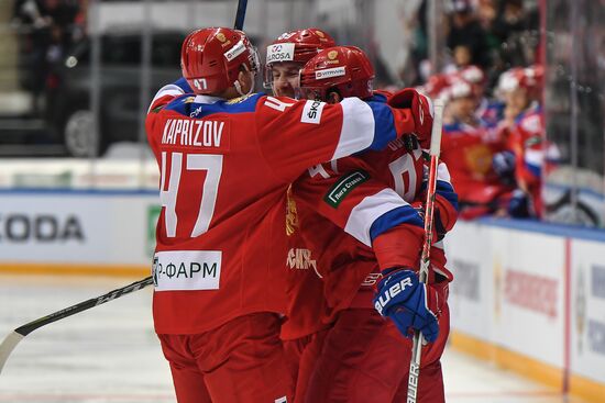 Ice hockey. Channel One Cup. Russia vs. Canada