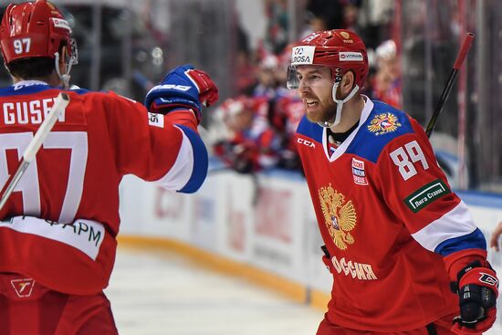 Ice hockey. Channel One Cup. Russia vs. Canada