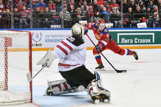 Ice hockey. Channel One Cup. Russia vs. Canada