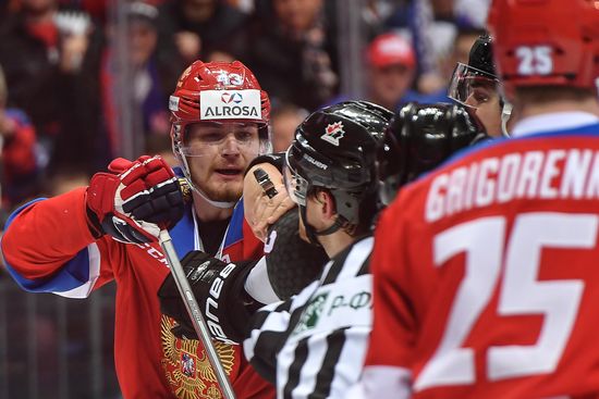 Ice hockey. Channel One Cup. Russia vs. Canada