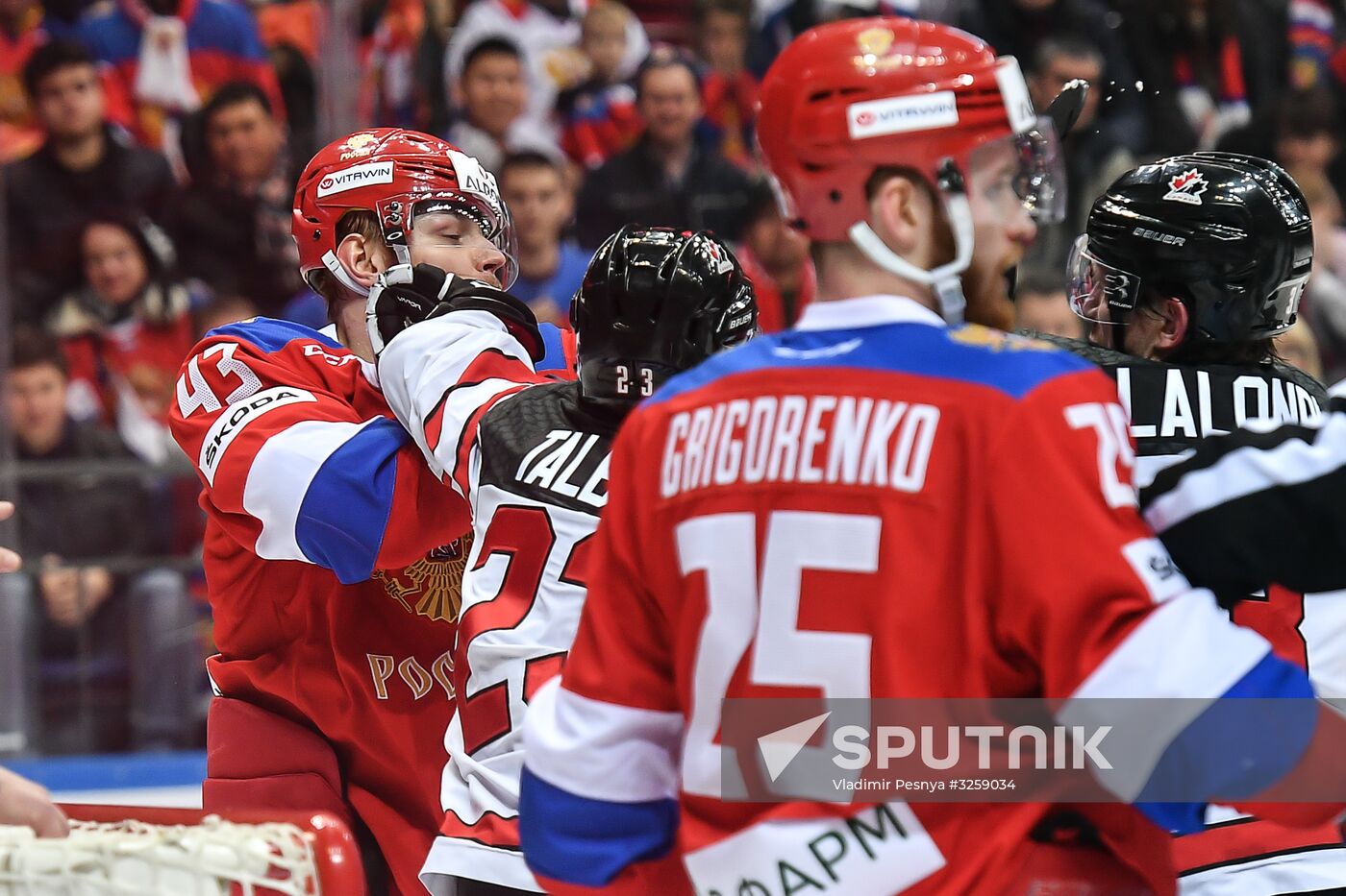 Ice hockey. Channel One Cup. Russia vs. Canada