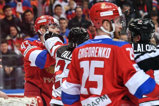 Ice hockey. Channel One Cup. Russia vs. Canada