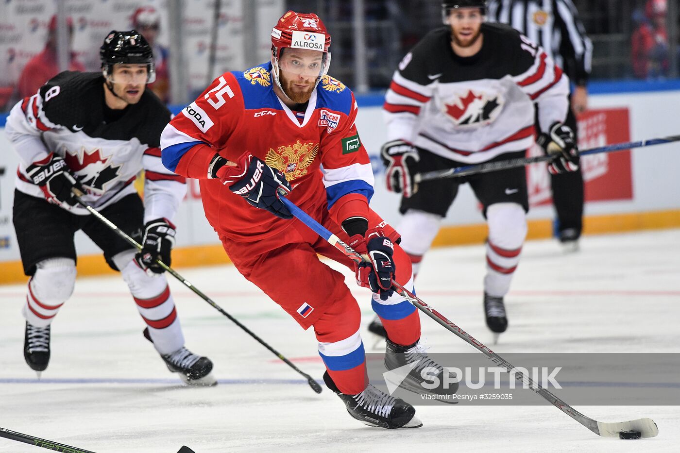 Ice hockey. Channel One Cup. Russia vs. Canada
