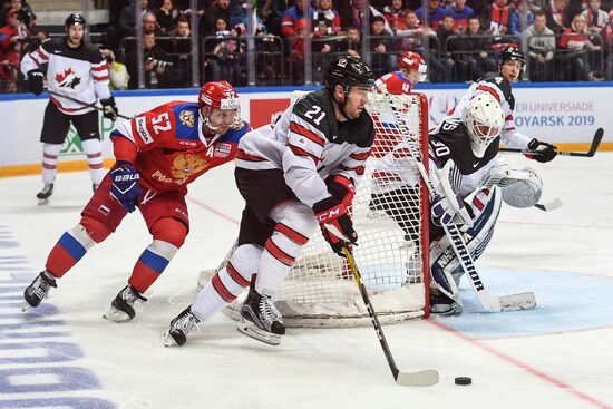 Ice hockey. Channel One Cup. Russia vs. Canada