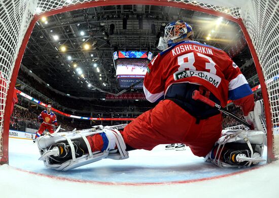 Ice hockey. Channel One Cup. Russia vs. Canada