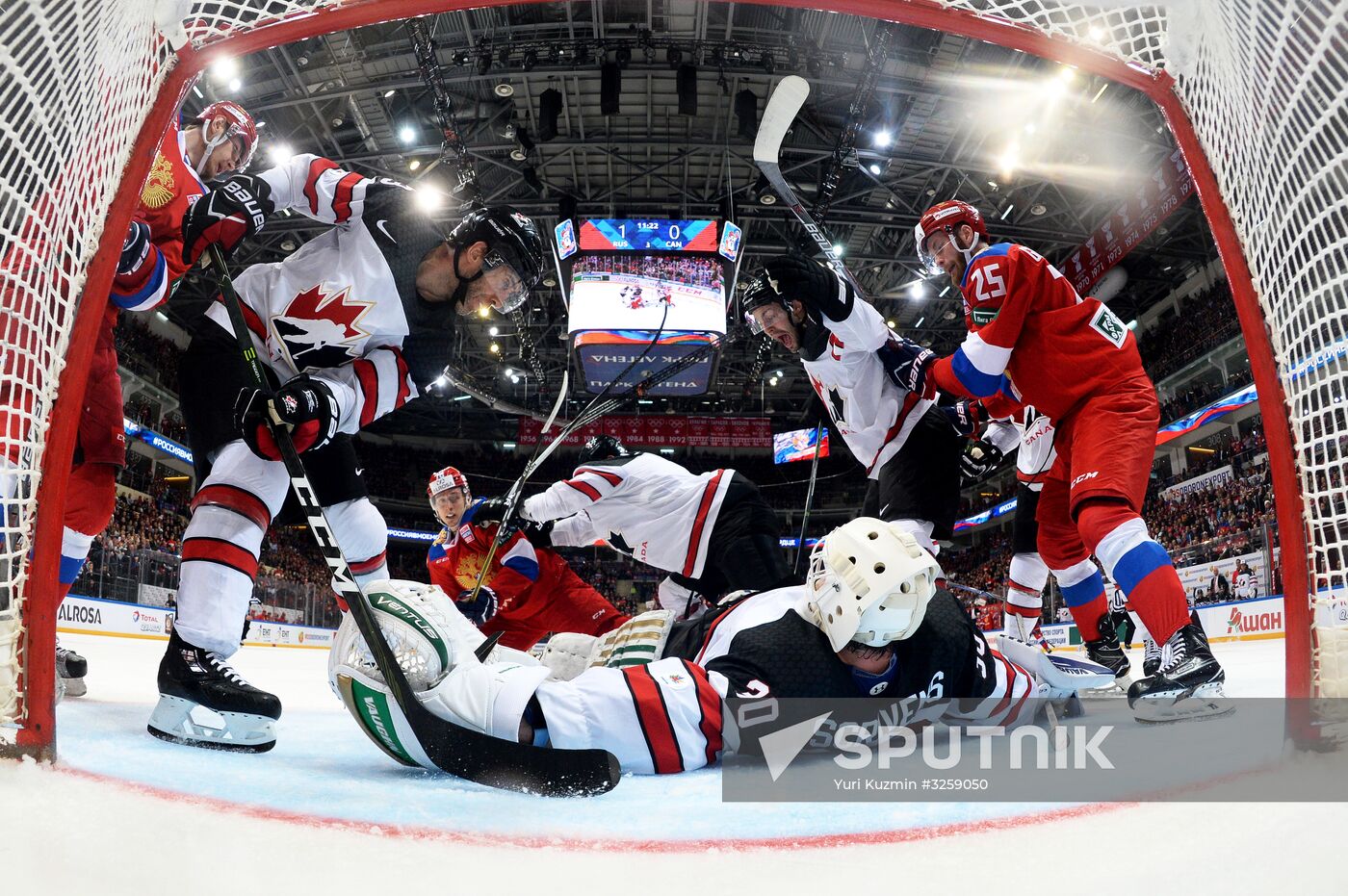 Ice hockey. Channel One Cup. Russia vs. Canada