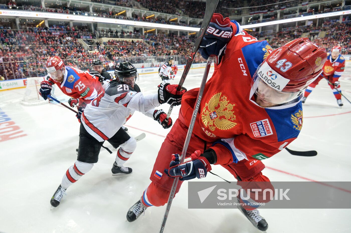 Ice hockey. Channel One Cup. Russia vs. Canada