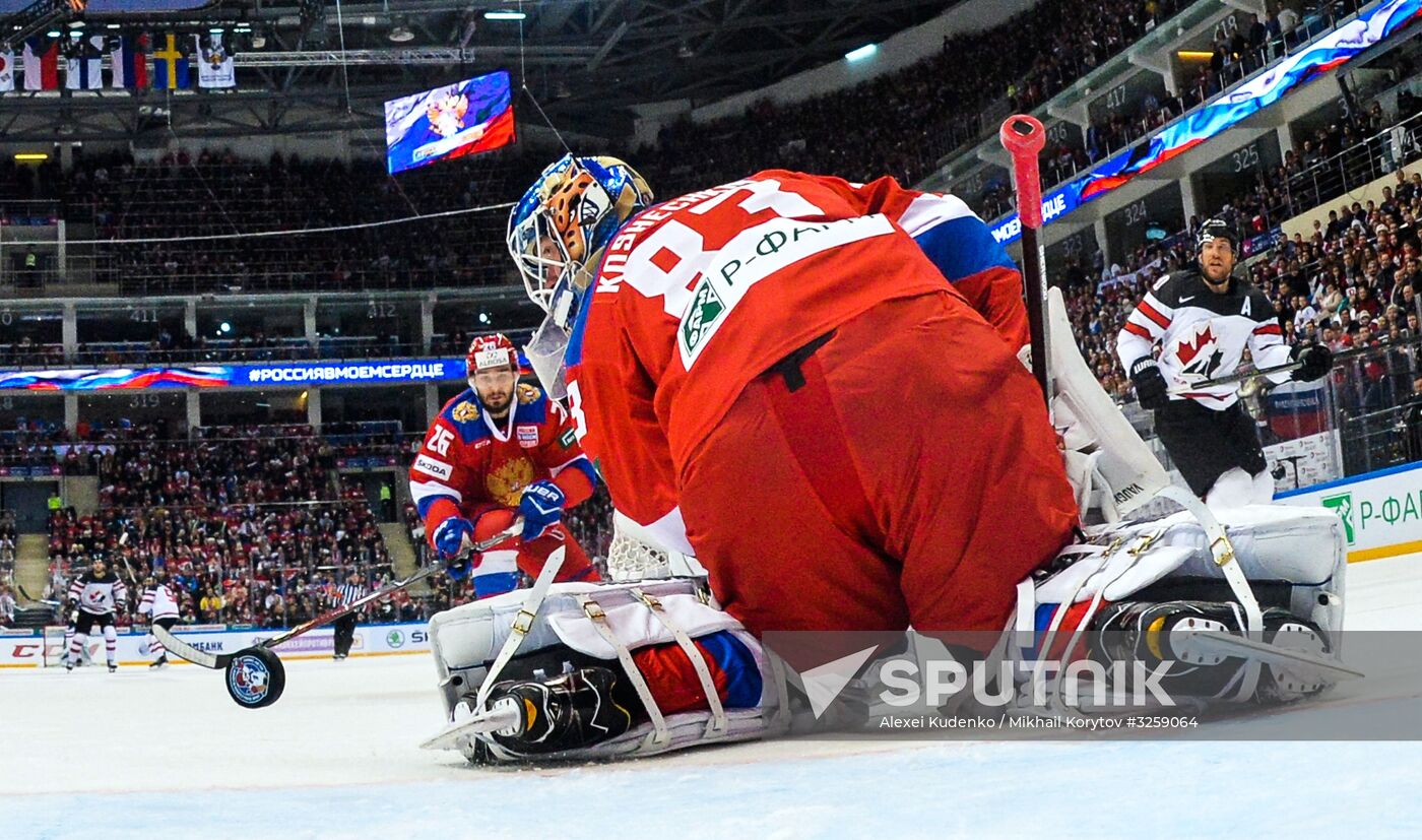 Ice hockey. Channel One Cup. Russia vs. Canada