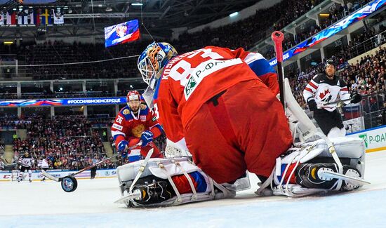 Ice hockey. Channel One Cup. Russia vs. Canada