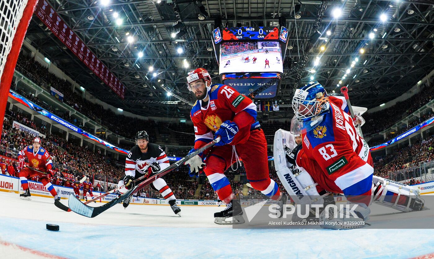 Ice hockey. Channel One Cup. Russia vs. Canada
