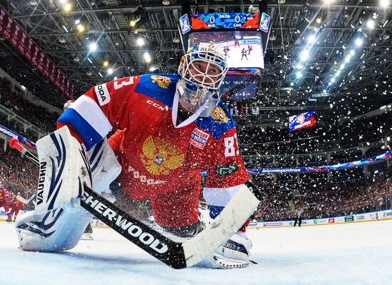 Ice hockey. Channel One Cup. Russia vs. Canada