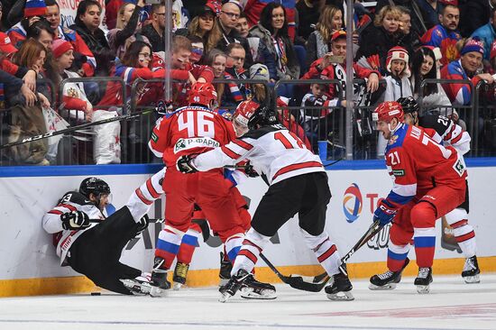 Ice hockey. Channel One Cup. Russia vs. Canada