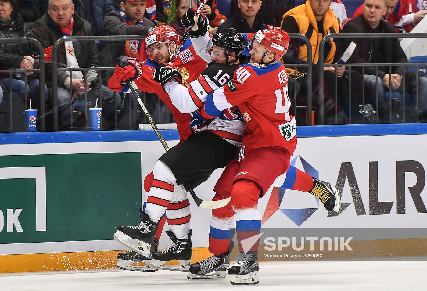Ice hockey. Channel One Cup. Russia vs. Canada