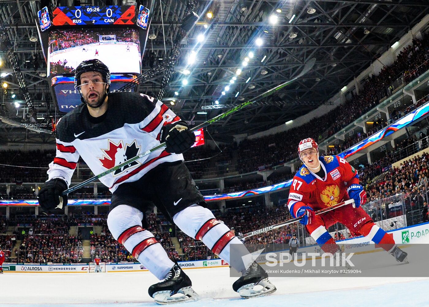 Ice hockey. Channel One Cup. Russia vs. Canada