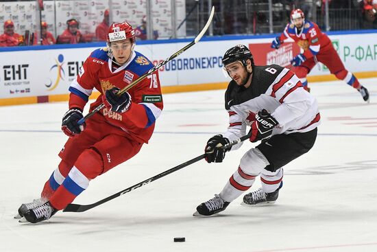 Ice hockey. Channel One Cup. Russia vs. Canada