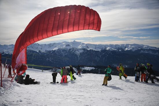 Season opened at Rosa Khutor Alpine Resort in Sochi