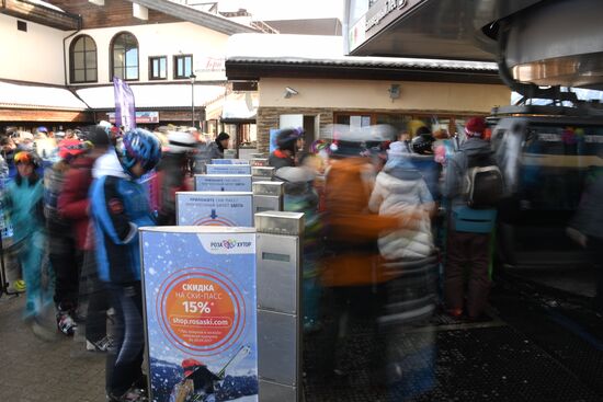 Season opened at Rosa Khutor Alpine Resort in Sochi