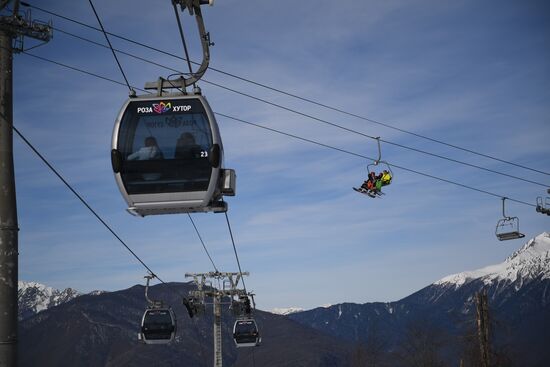 Season opened at Rosa Khutor Alpine Resort in Sochi