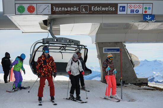 Season opened at Rosa Khutor Alpine Resort in Sochi